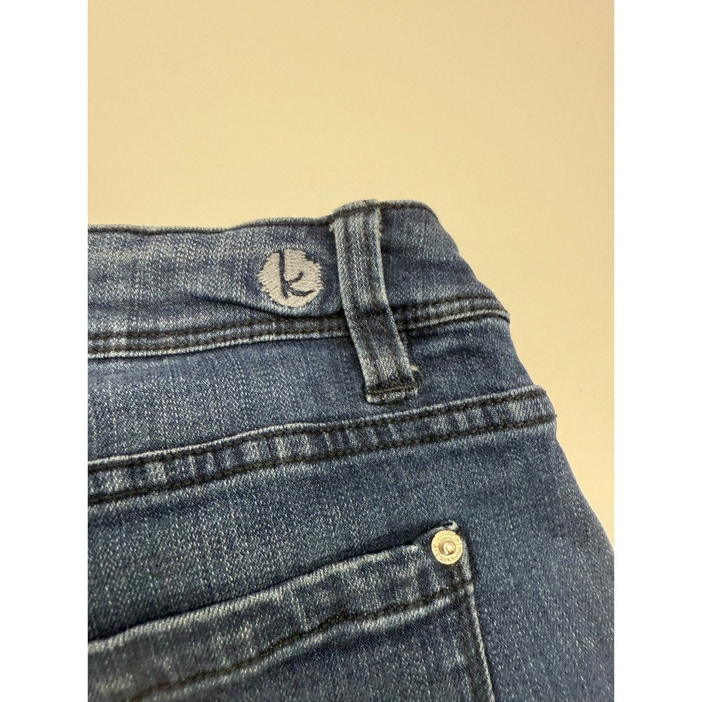 Kensie Jeans Womens Dark Wash Cuffed Bermuda Denim Shorts Size 10/30 Stretch - Picture 11 of 15